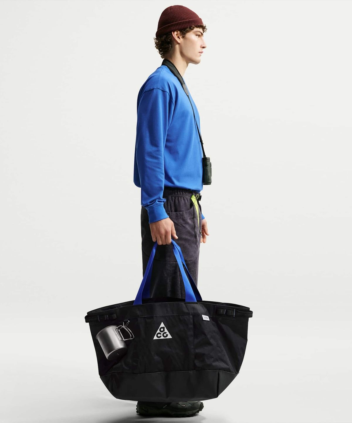 나이키(NIKE) ACG 기어 토트백(라지, 55L) - 블랙:앤트러사이트:서밋 화이트 / IM2516-010