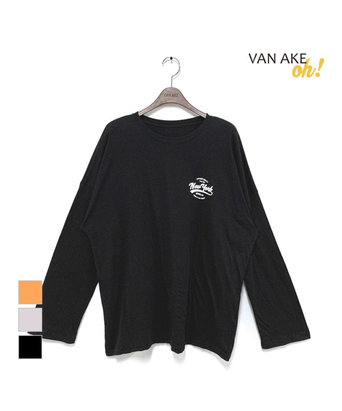 반에이크(VANAKE) 뉴 라운드 티셔츠_OB02TSME05Z
