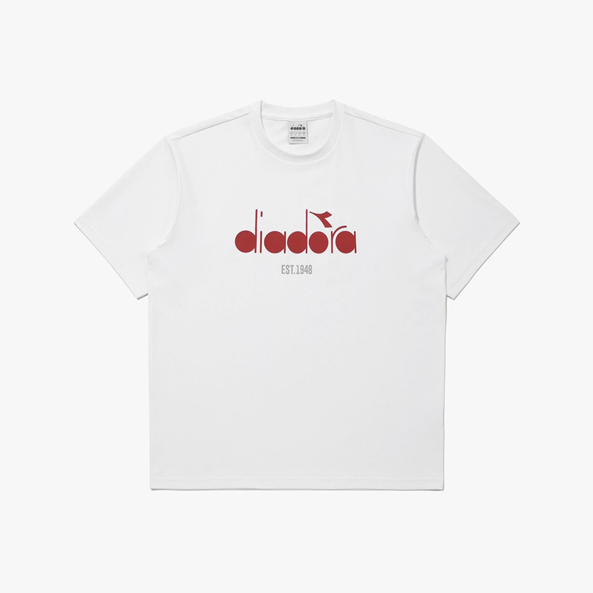 디아도라(diadora) 에어텍스 로고 반팔 티셔츠 IVORY