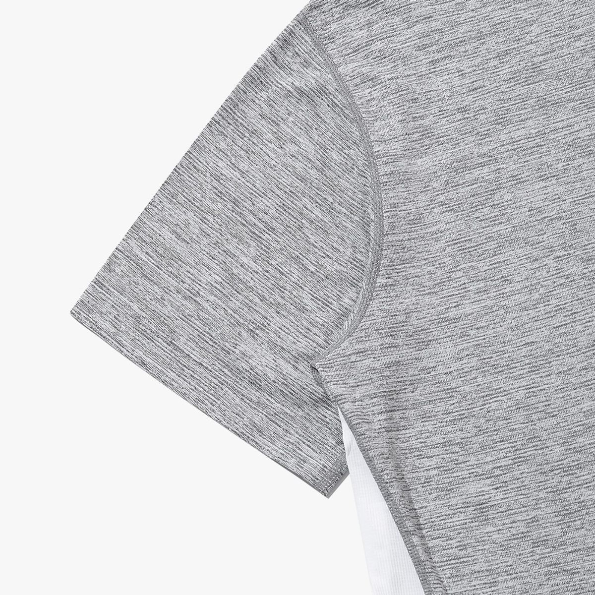 디아도라(diadora) 플루이드 러닝 반팔 티셔츠 GREY