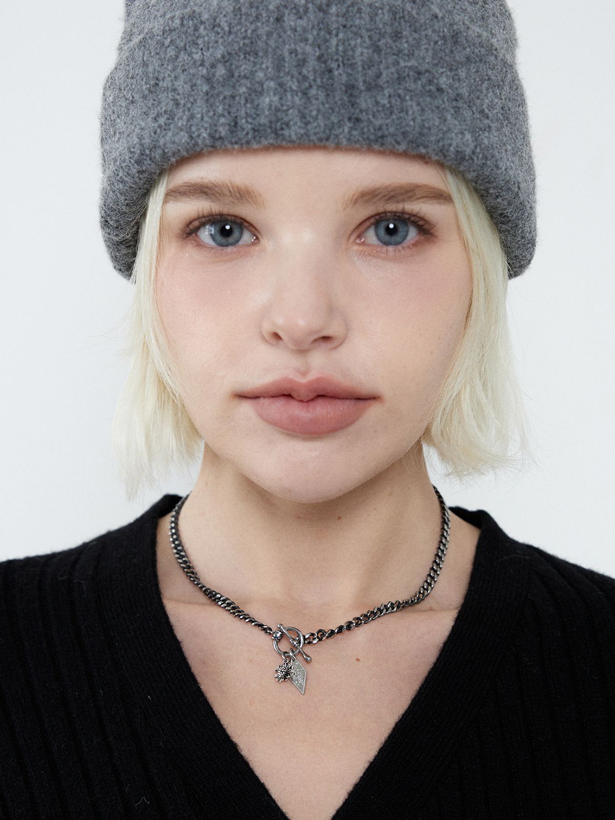 링거피스(LINGER PIECE) (2way) Vintage flower black choker necklace