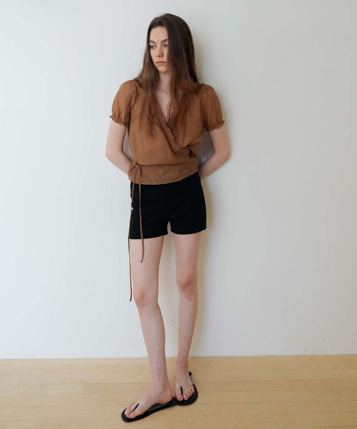스러움(SEUREOUM) Rib Compact Shorts_Black