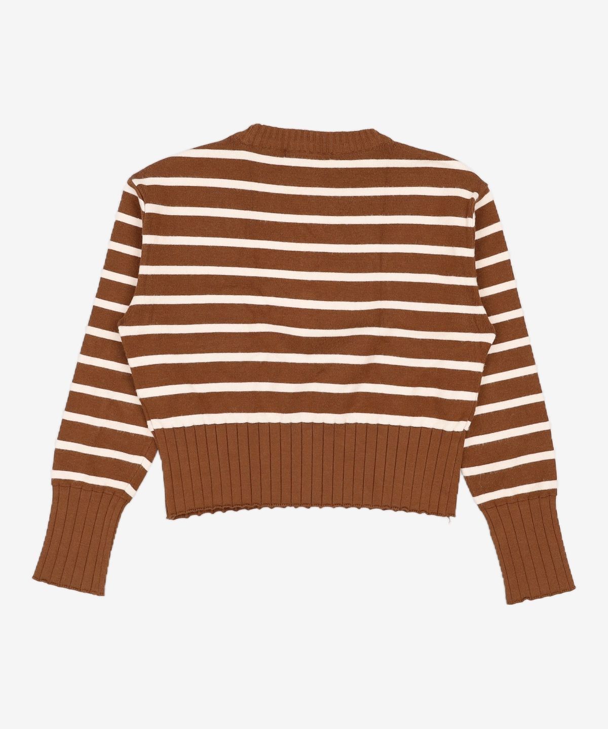 미쏘(MIXXO) 크롭 스트라이프 스웨터 MIWKAB916T S