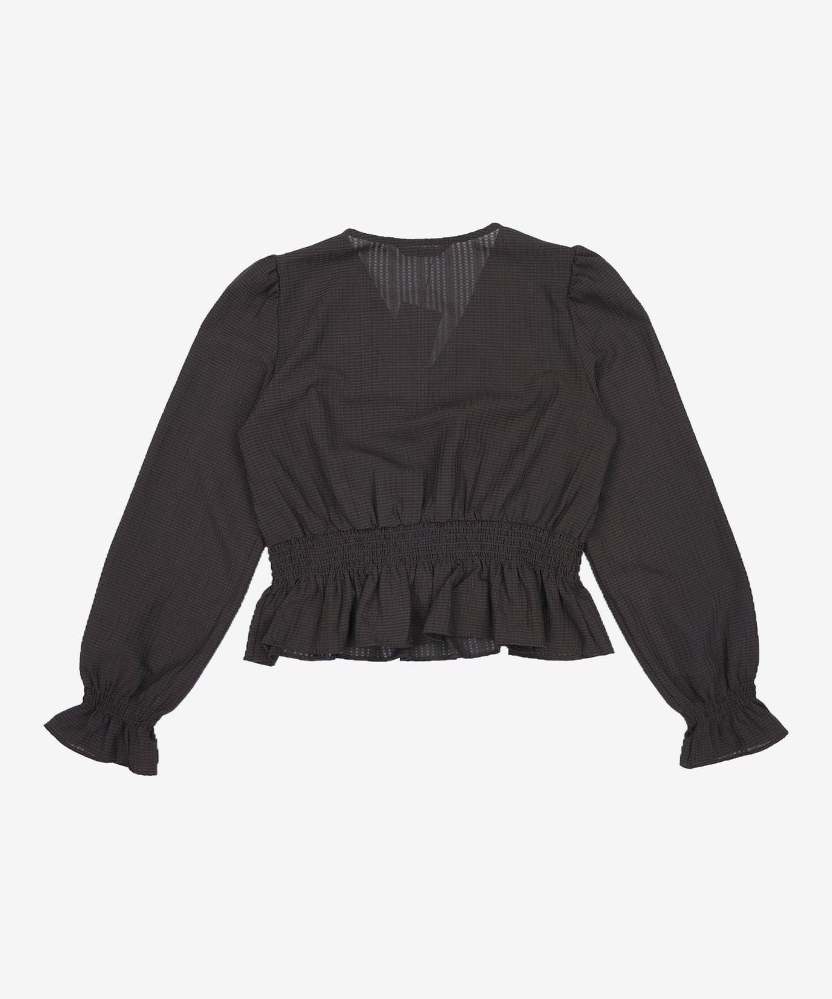 미쏘(MIXXO) 랩 페플럼 블라우스 MIWBLC911G M
