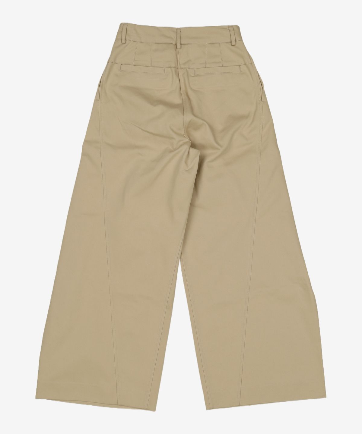 기준(KIJUN) Curved Seam Wide Pants Beige S