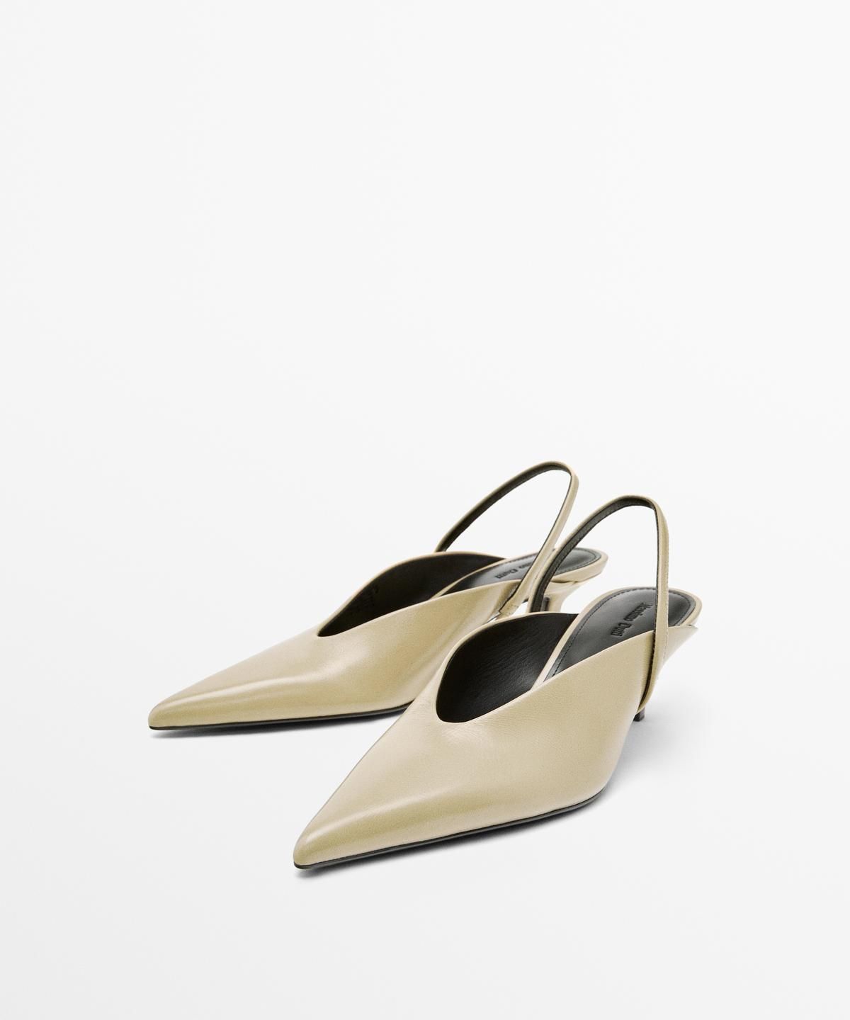 마시모두띠(MASSIMO DUTTI) 슬링백 힐 슈즈