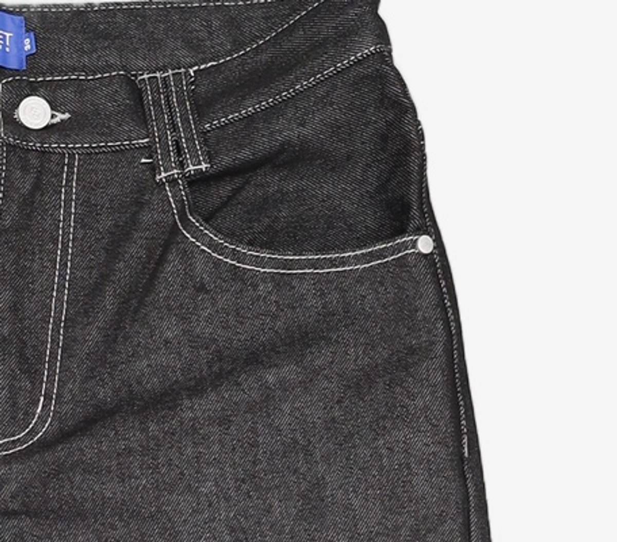 데케트(DECET) Mid Rise Wide Jeans DCPT027BlackSide 30
