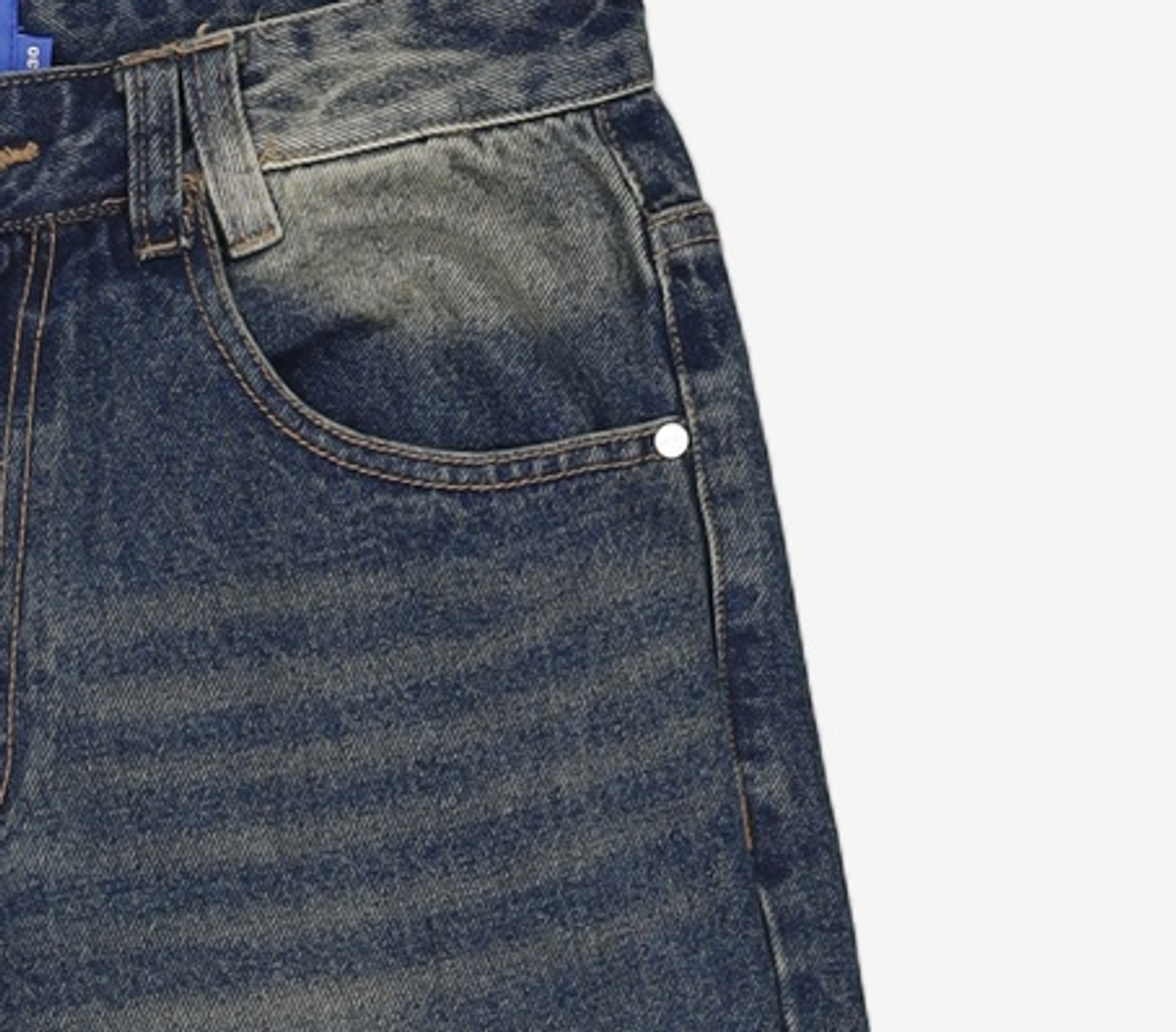 데케트(DECET) Mid Rise Wide Jeans DCPT027BlueSide 30