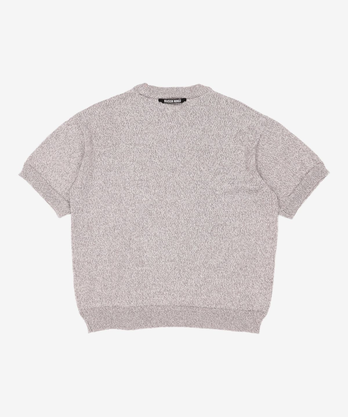 메종미네드(MAISON MINED) DOODLE HEART HALF KNIT GREY M