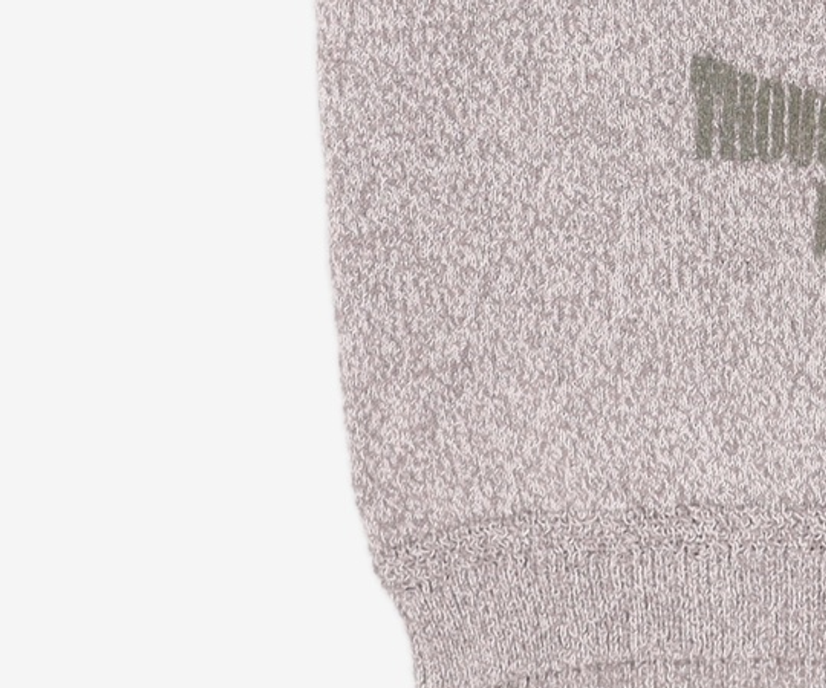 메종미네드(MAISON MINED) DOODLE HEART HALF KNIT GREY M