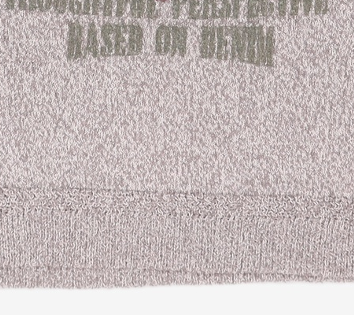 메종미네드(MAISON MINED) DOODLE HEART HALF KNIT GREY M