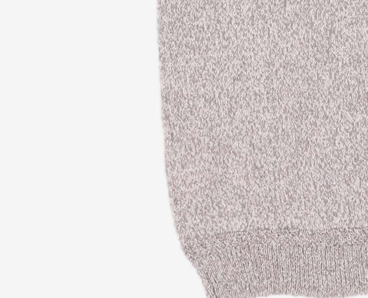 메종미네드(MAISON MINED) DOODLE HEART HALF KNIT GREY M
