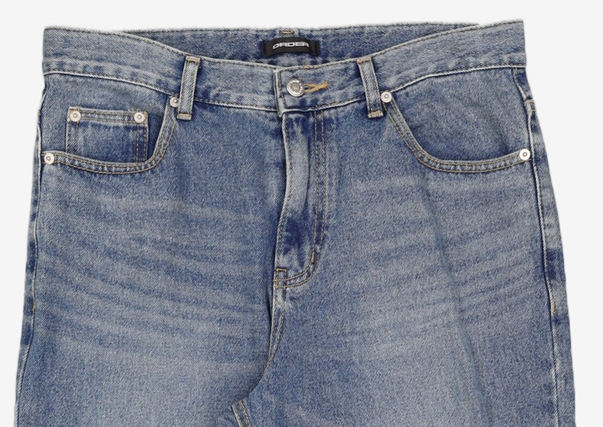 오더아카이브(ORDER ARCHIVE) Minimal wide jeans - 워시드블루 32