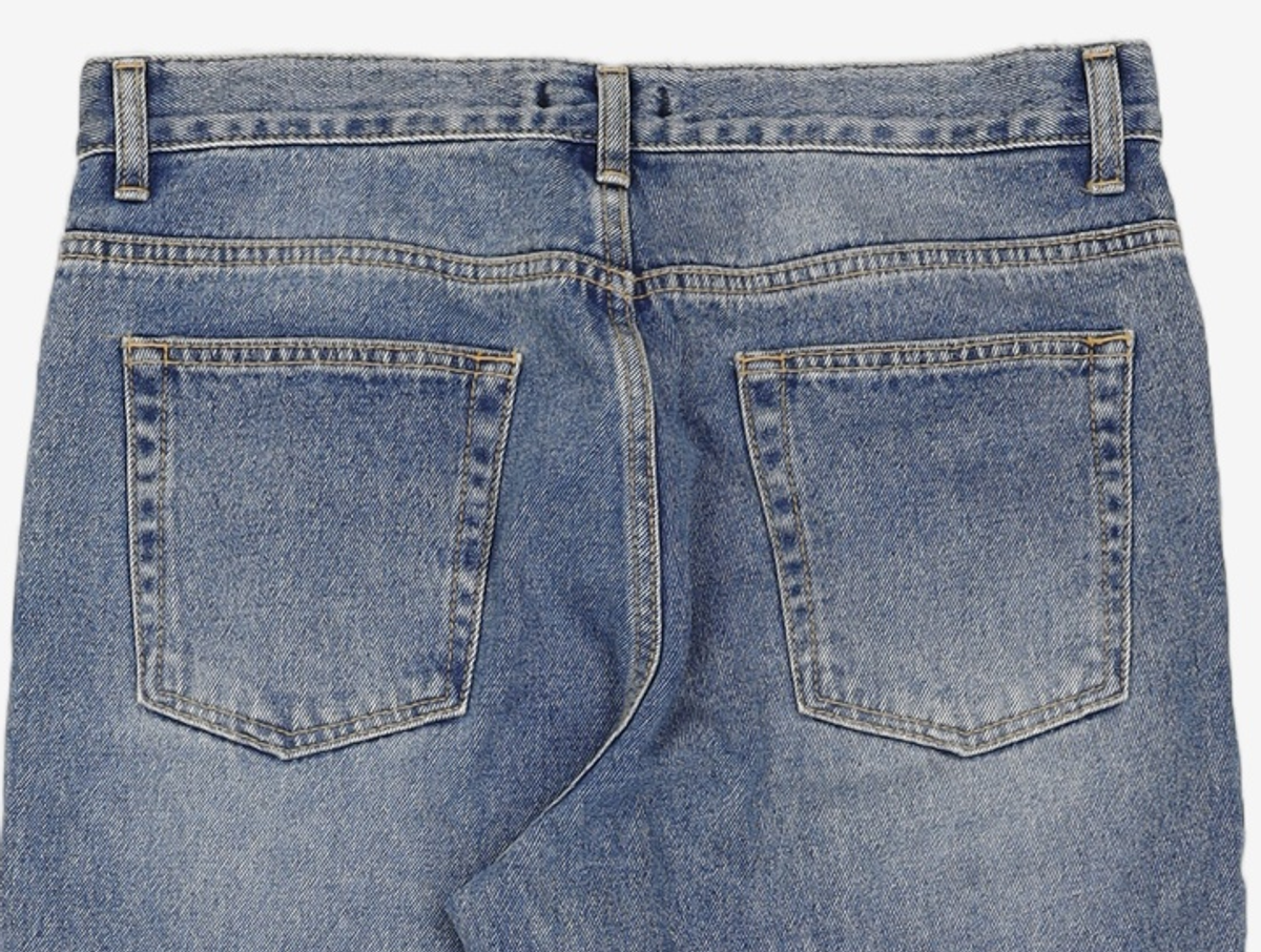 오더아카이브(ORDER ARCHIVE) Minimal wide jeans - 워시드블루 32