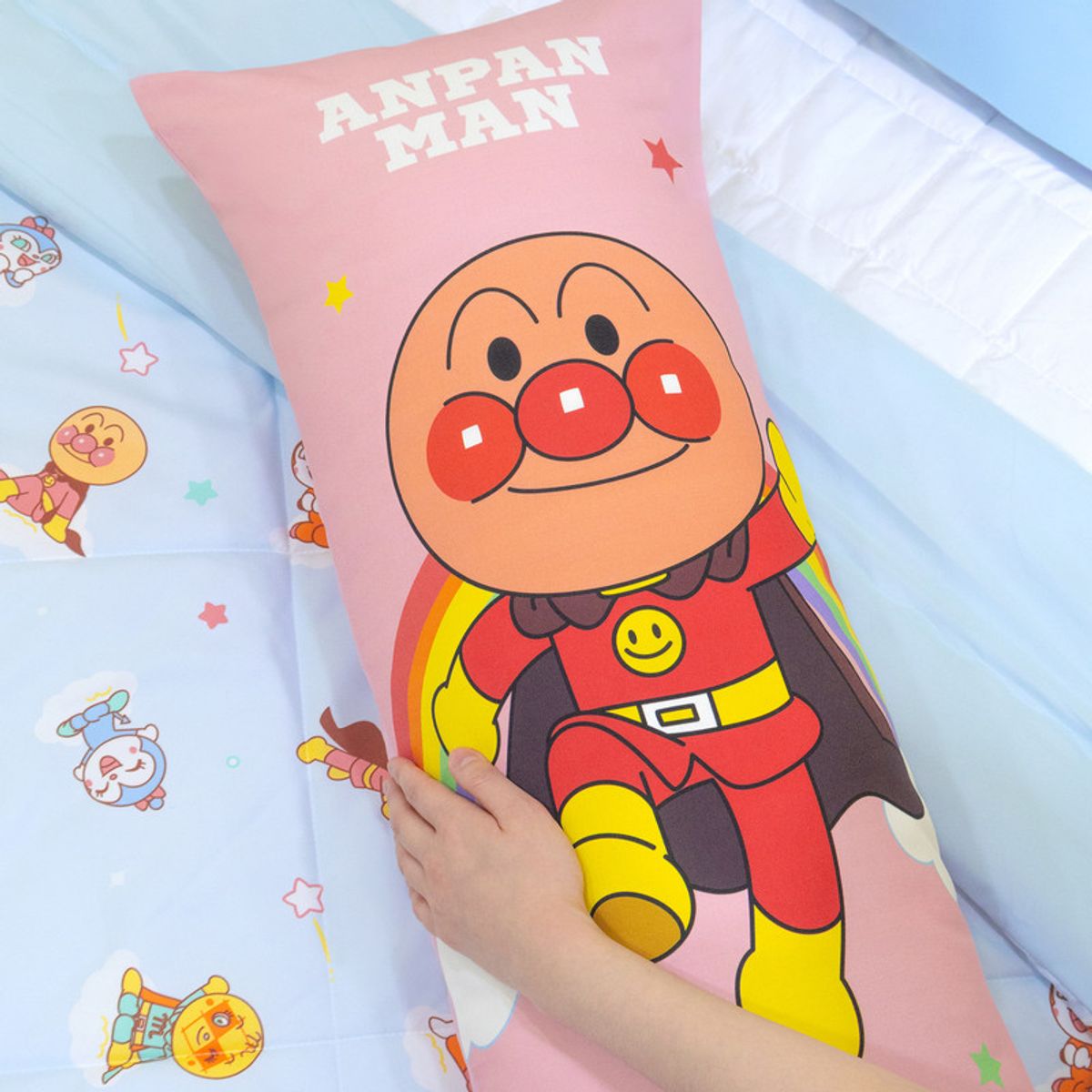 나라홈데코(NARAHOMEDECO) 호빵맨 사각바디필로우 레인보우