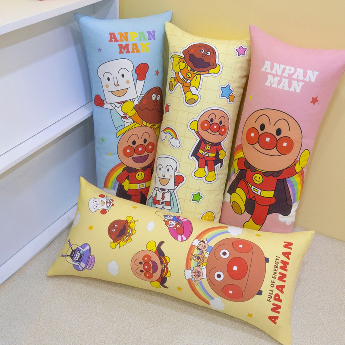 나라홈데코(NARAHOMEDECO) 호빵맨 사각바디필로우 레인보우