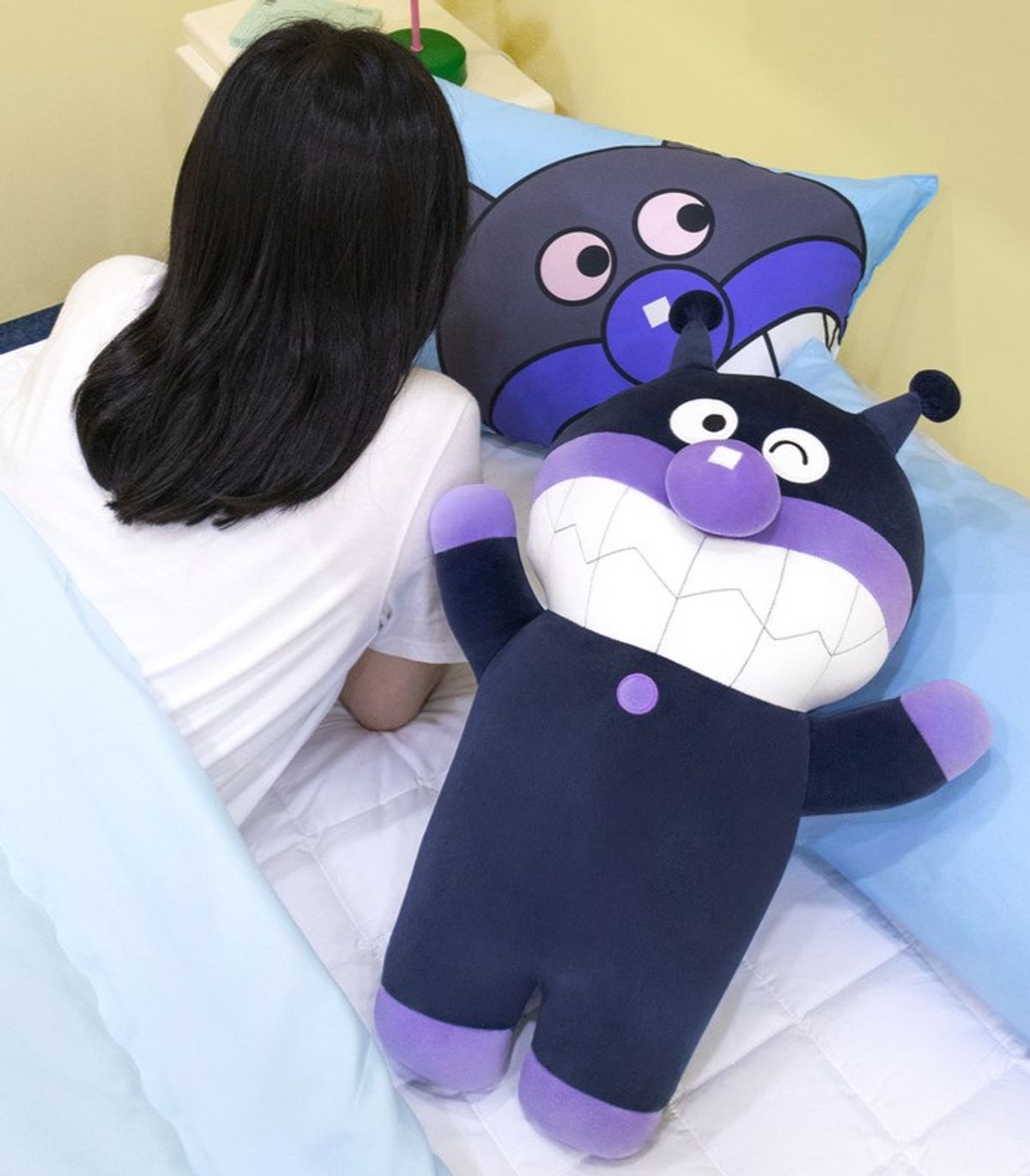나라홈데코(NARAHOMEDECO) 호빵맨 안아줘쿠션 세균맨