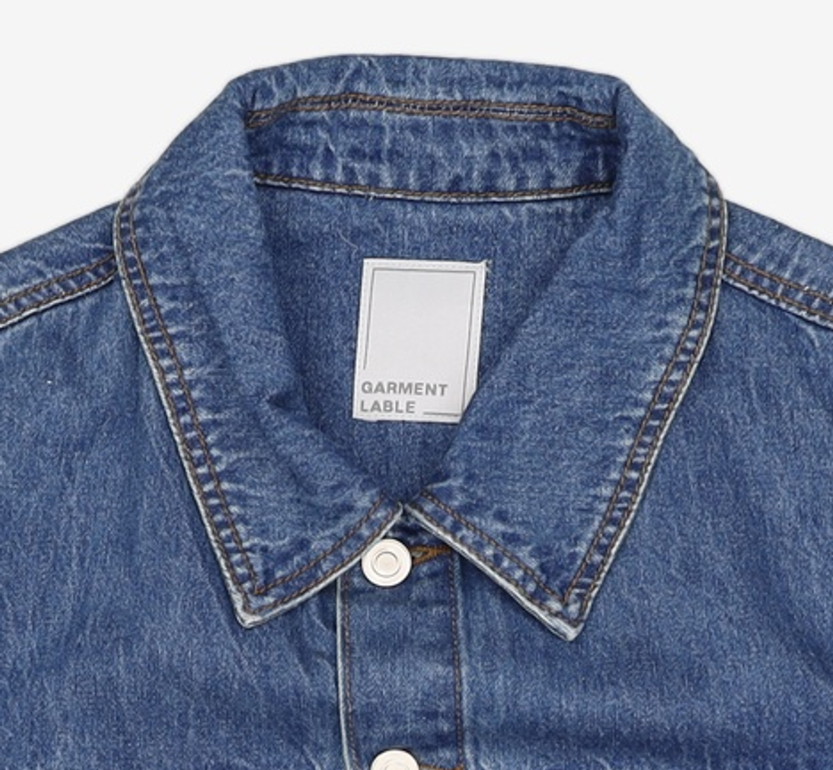 가먼트레이블(GARMENT LABLE) Proper Denim Trucker Jacket - Mid Blue S