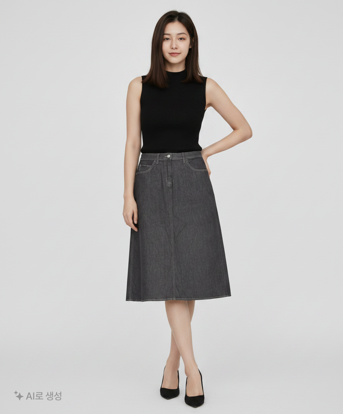 캘빈클라인 진(CALVIN KLEIN JEANS) 롱스커트 30
