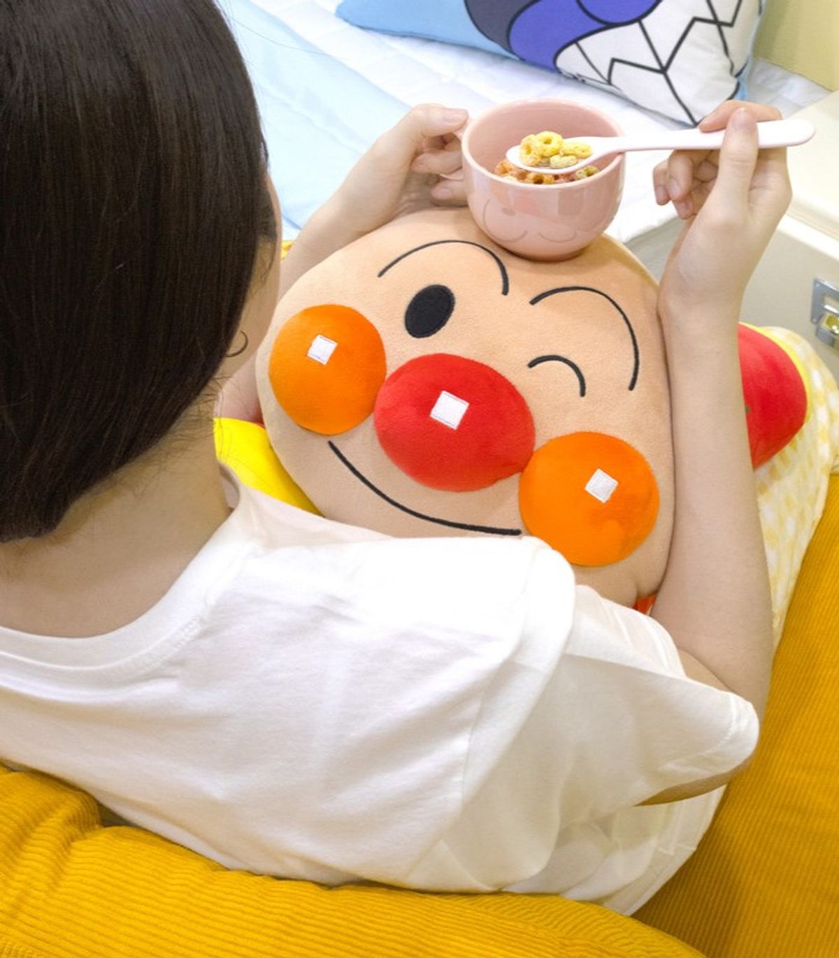 나라홈데코(NARAHOMEDECO) 호빵맨 라잉필로우 스마일