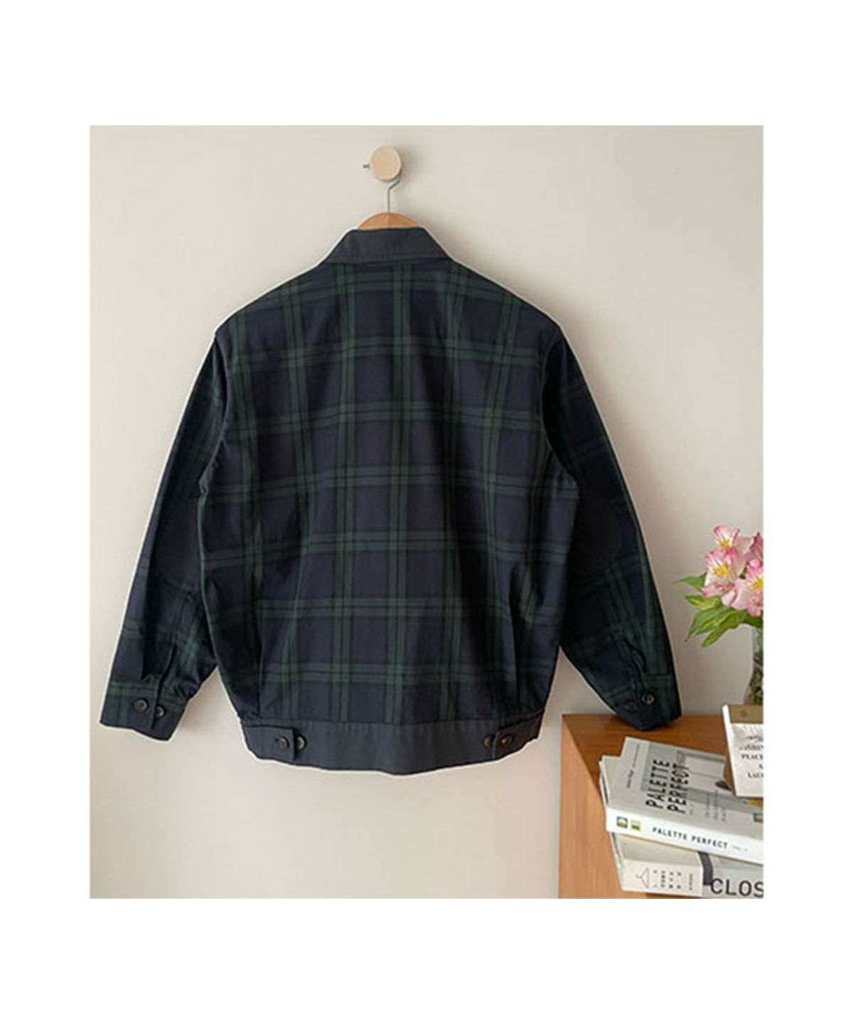 호프인투(HOPEINTO) Tartan Elbow Patch Blouson
