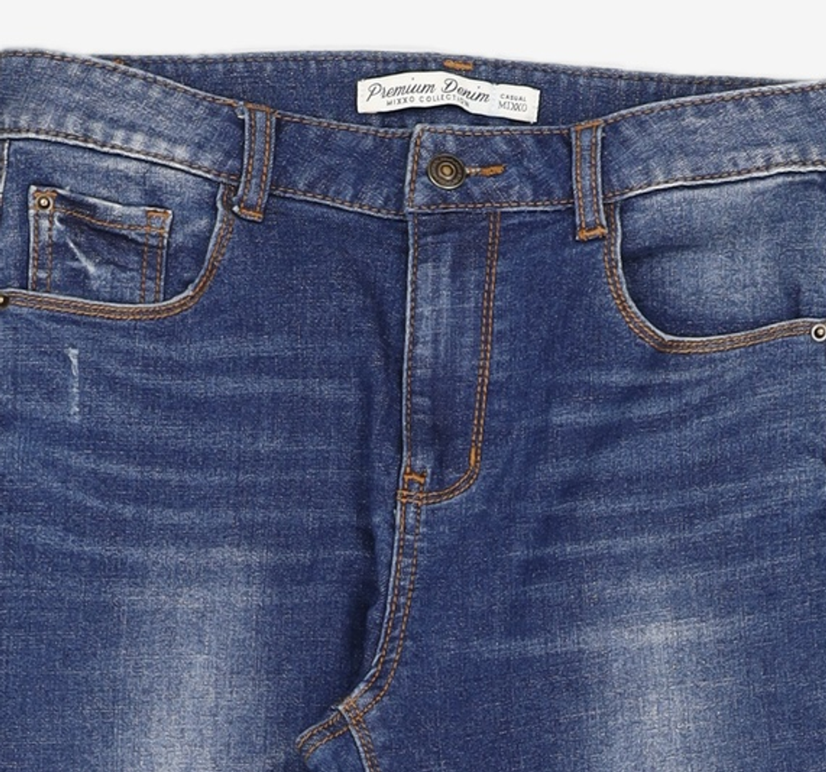 미쏘(MIXXO) 사선 컷팅 데님팬츠 MIWTJ8921J 26