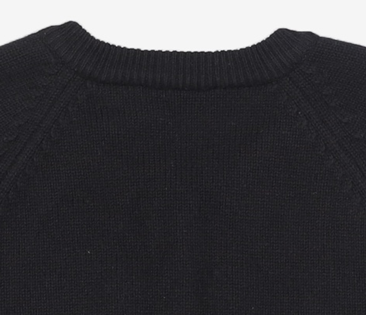 던스트(DUNST) UNISEX MERINO WOOL V-NECK SWEATER BLACK_UDSW3D125BK S