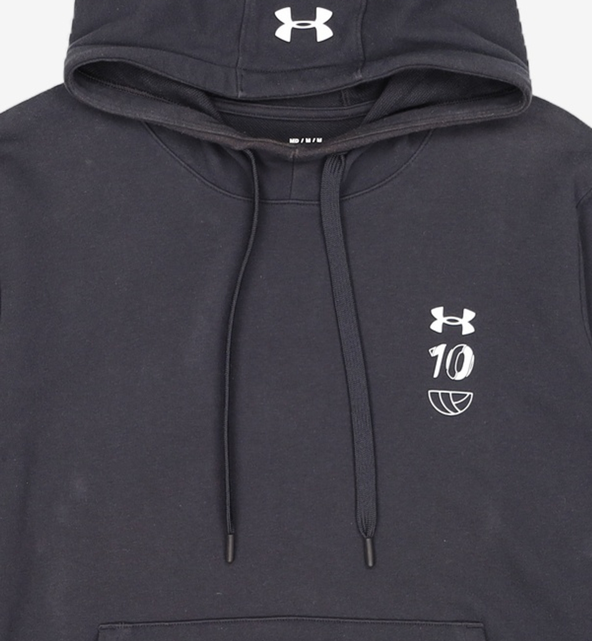 언더아머(UNDERARMOUR) KIM Terry 로고 후드티 1369290-100 100