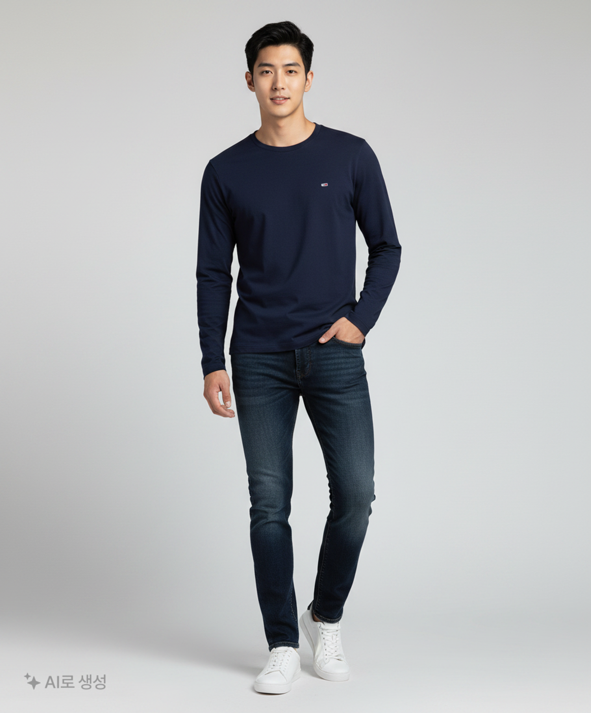 타미진스(TOMMY JEANS) 긴소매 티셔츠 L