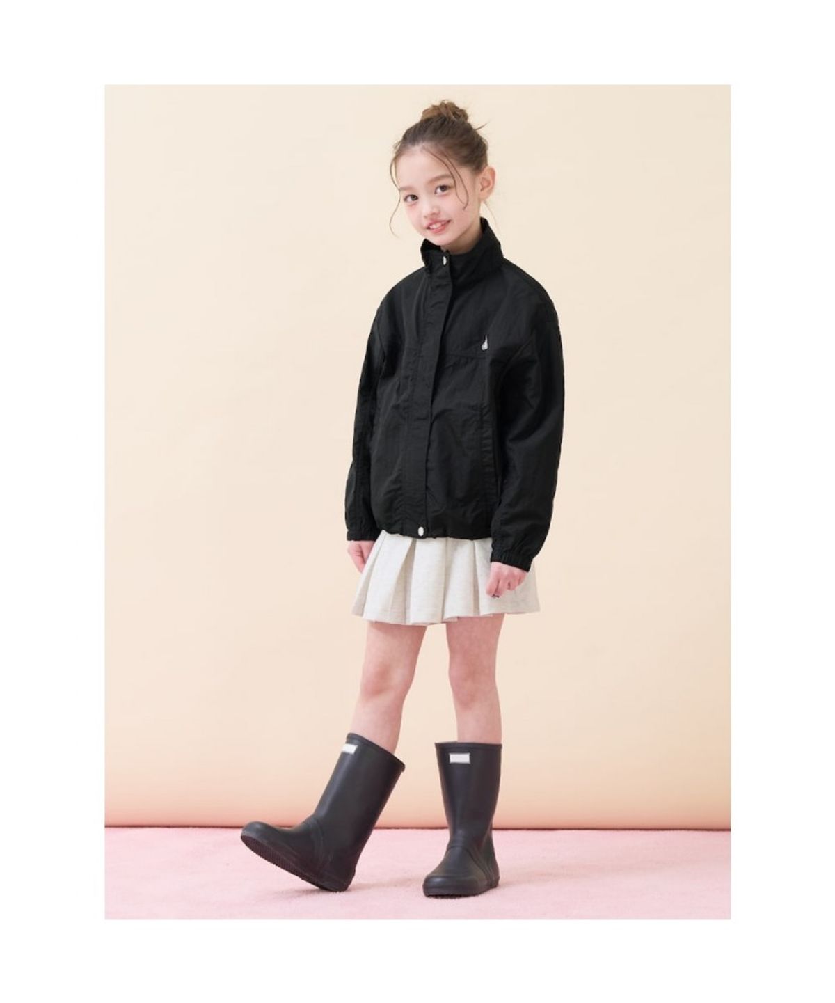 빈폴 키즈(BEANPOLE KIDS) 여아 경량 글로시점퍼  블랙 (BI6739G905)