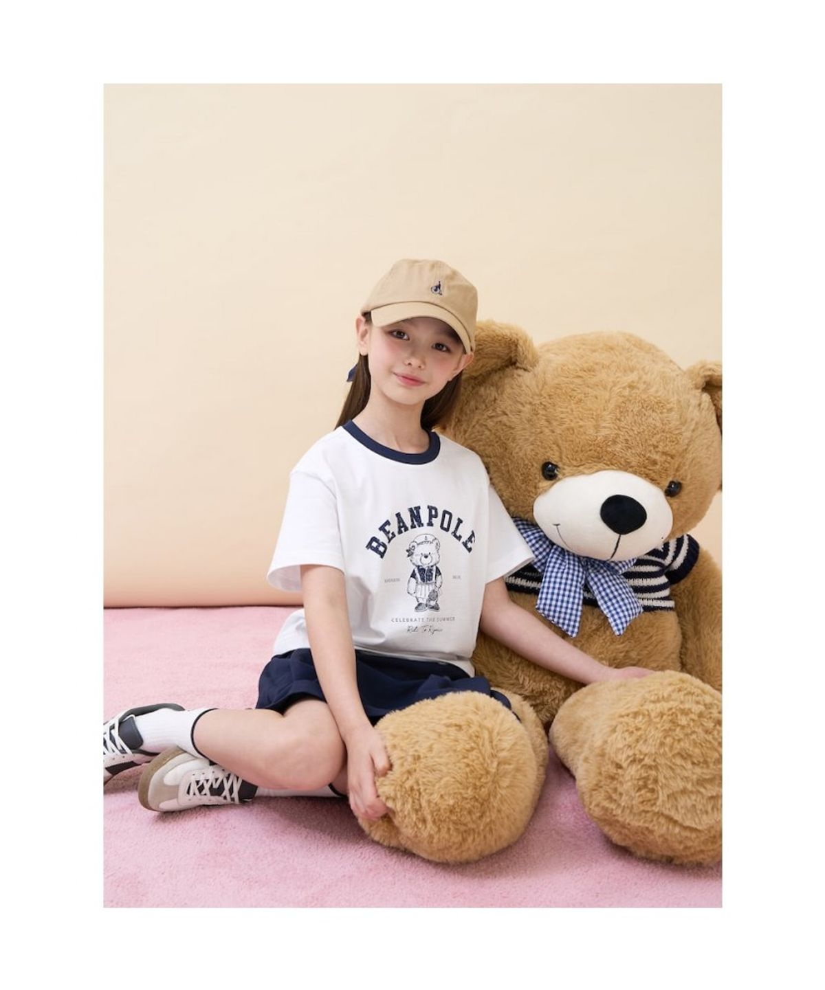 빈폴 키즈(BEANPOLE KIDS) 여아 달이 그래픽 티셔츠  아이보리 (BI6742G030)