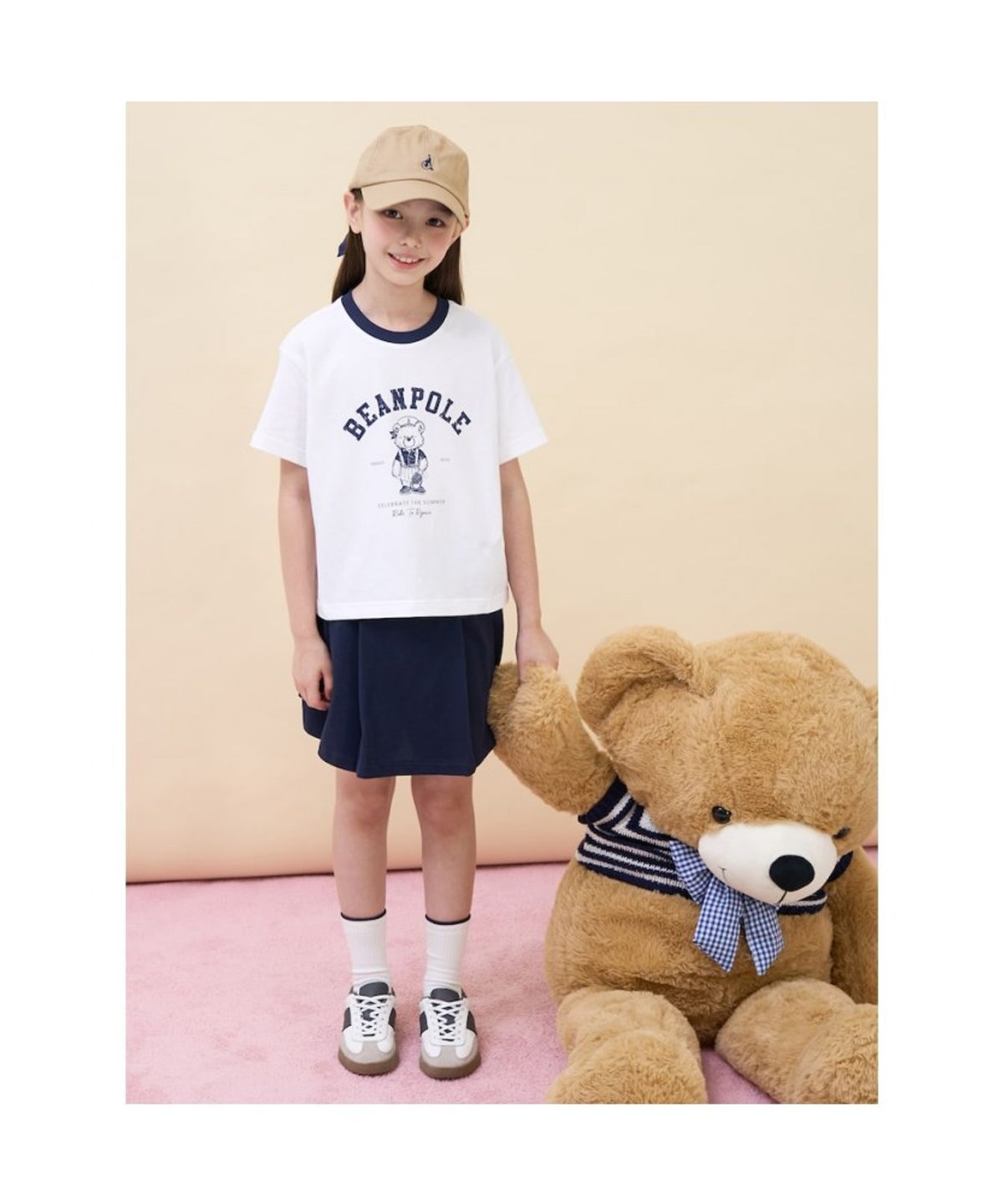 빈폴 키즈(BEANPOLE KIDS) 여아 달이 그래픽 티셔츠  아이보리 (BI6742G030)