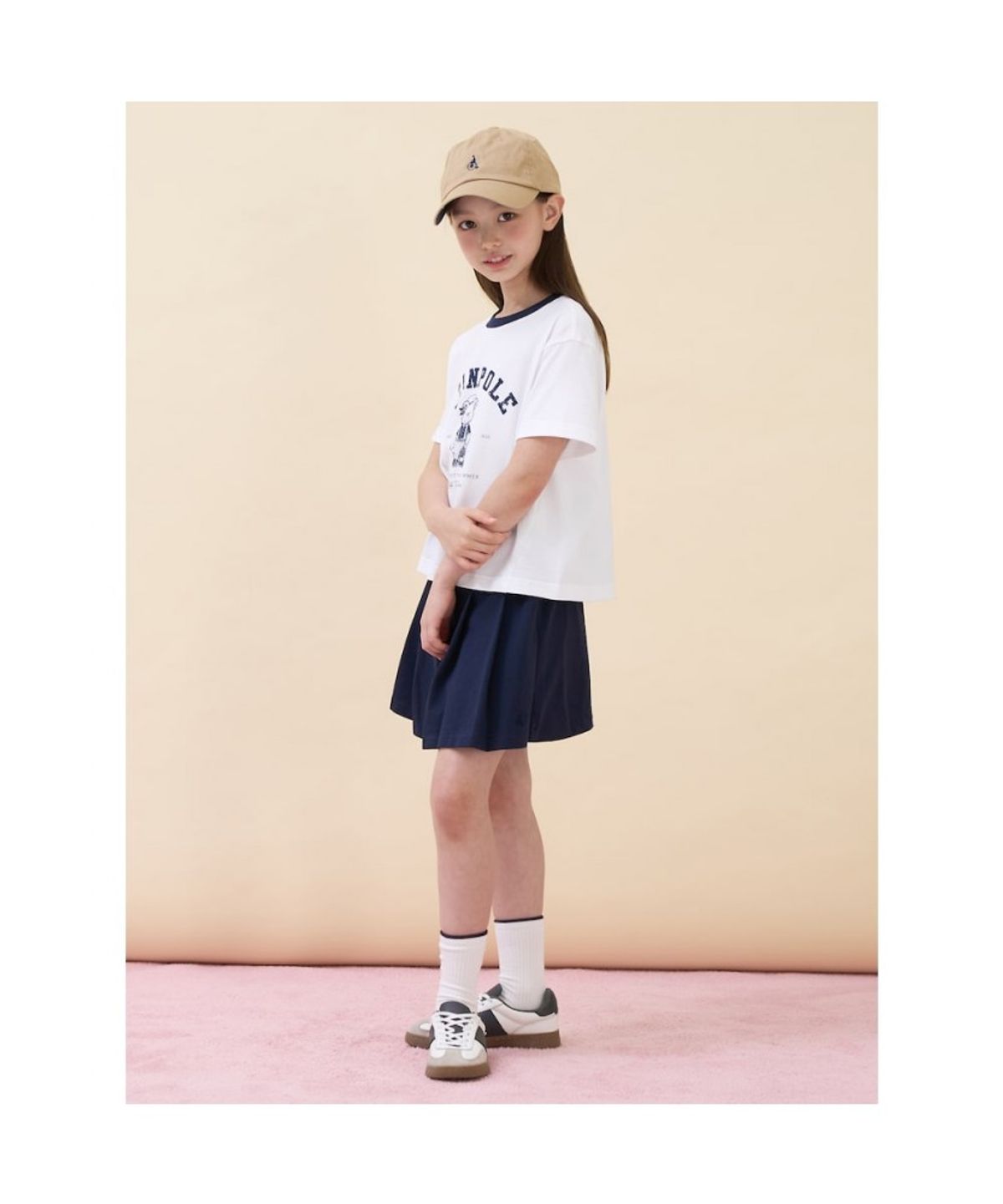 빈폴 키즈(BEANPOLE KIDS) 여아 달이 그래픽 티셔츠  아이보리 (BI6742G030)