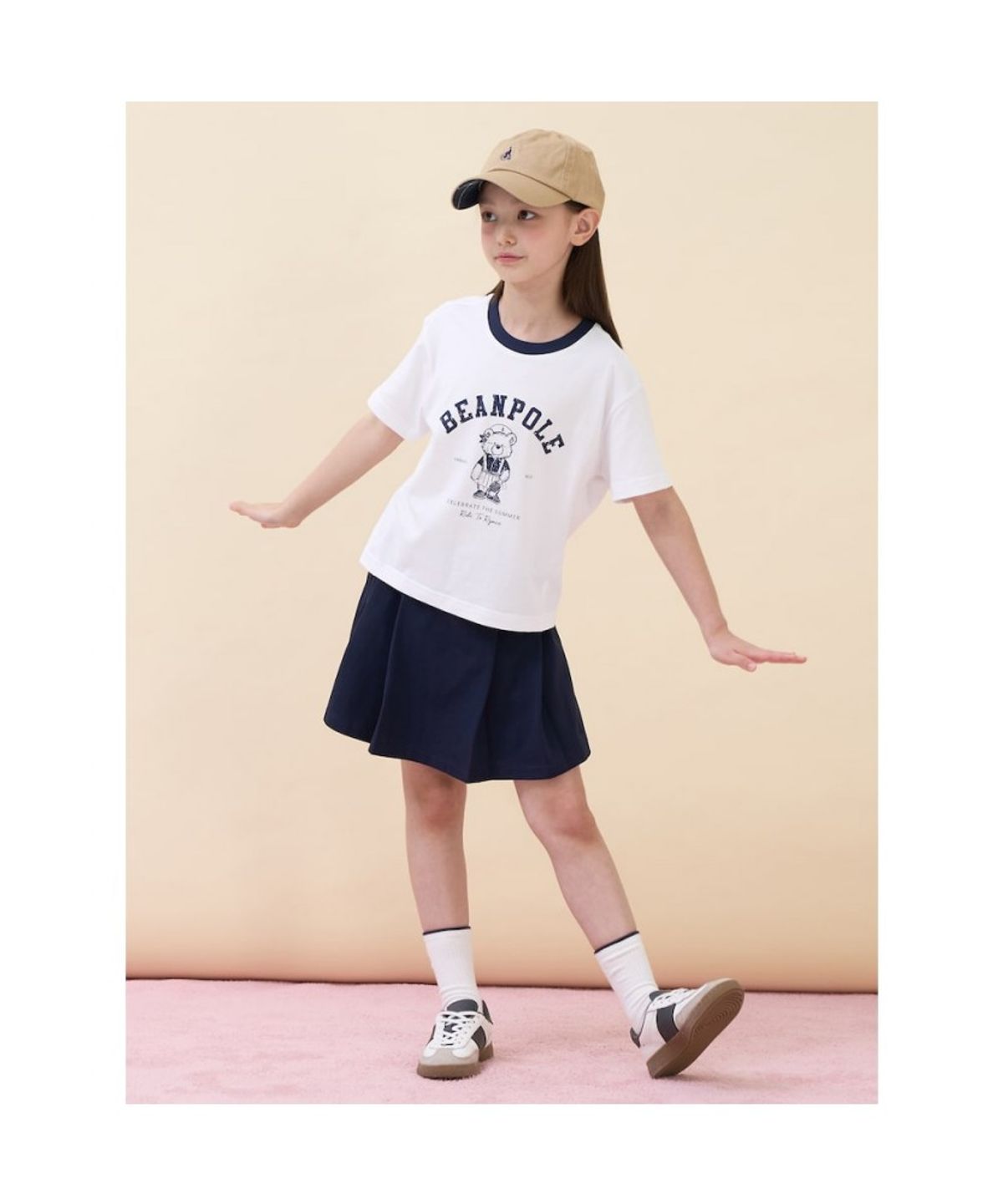 빈폴 키즈(BEANPOLE KIDS) 여아 달이 그래픽 티셔츠  아이보리 (BI6742G030)