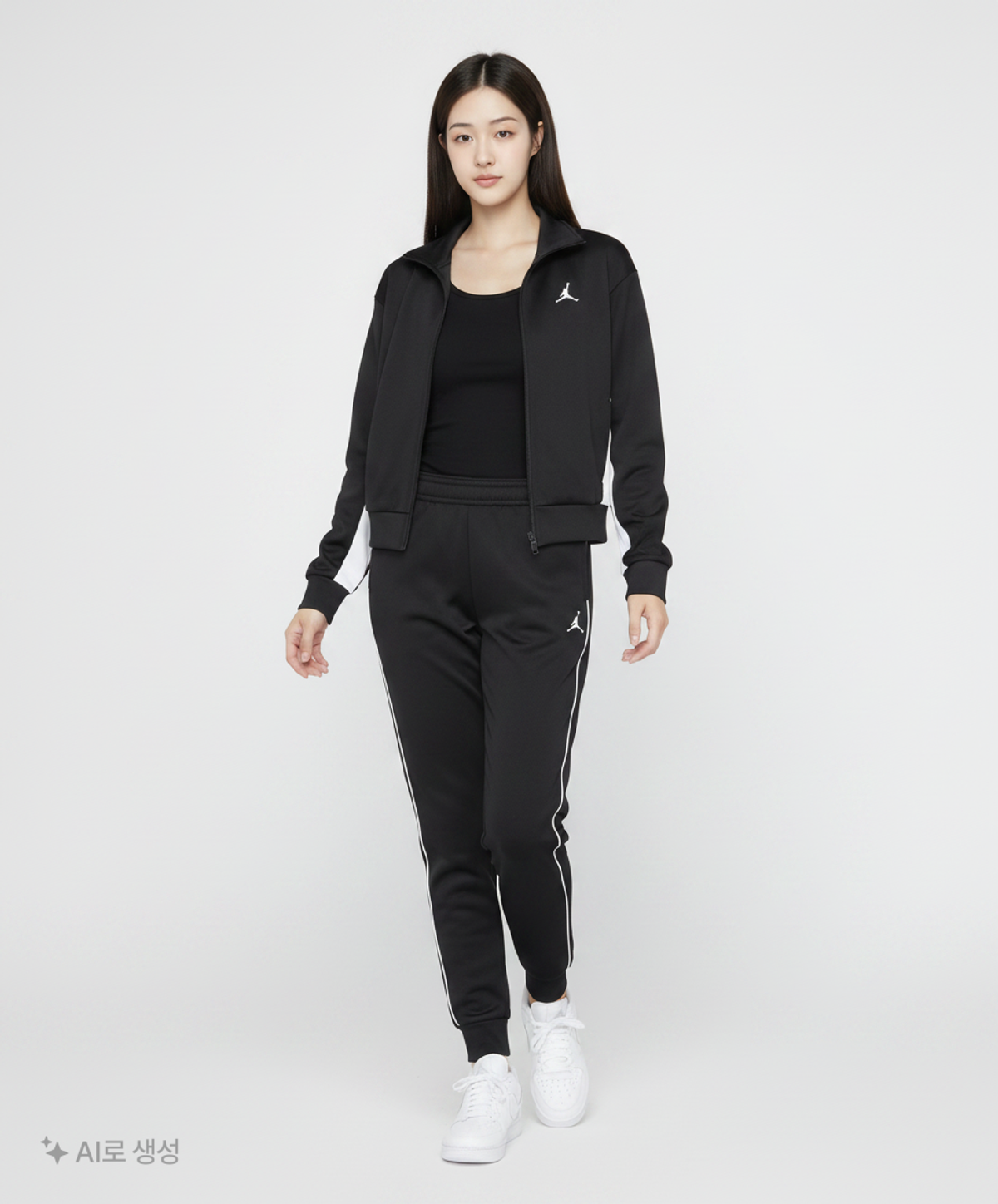 나이키(NIKE) 조던 니트 코어 자켓 W - 블랙:화이트 / FV7105-010 XS