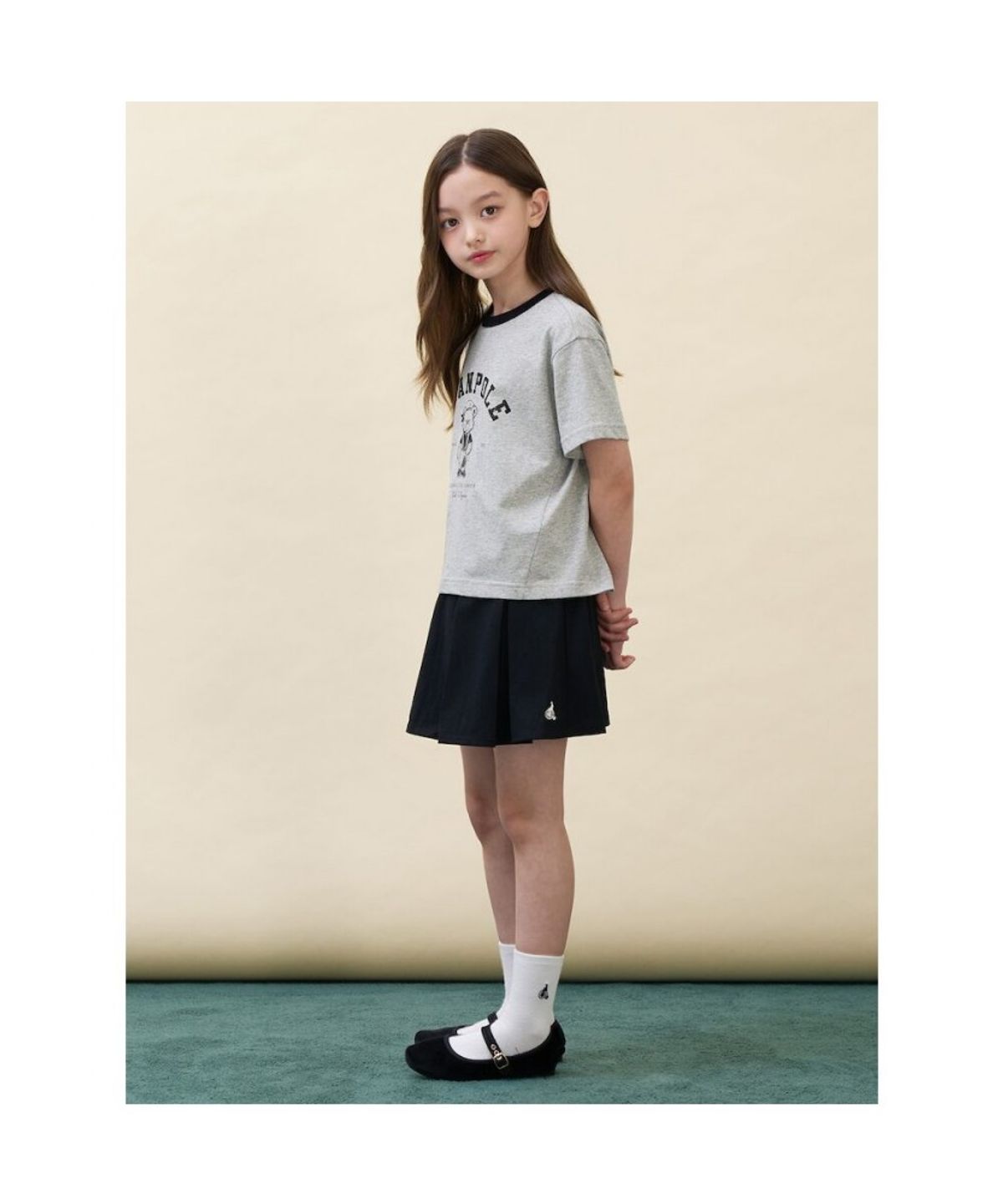 빈폴 키즈(BEANPOLE KIDS) 여아 달이 그래픽 티셔츠  그레이 (BI6742G033)