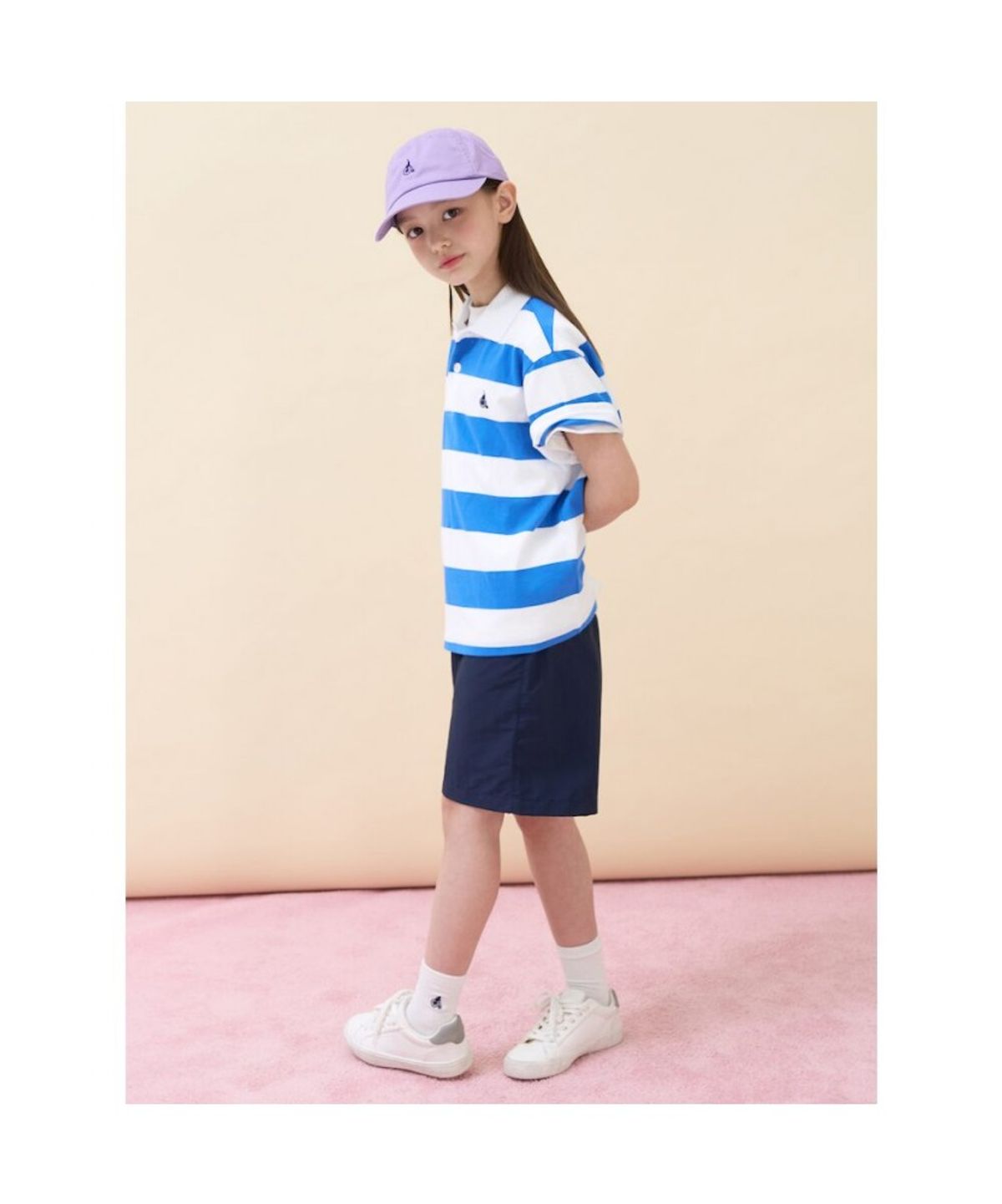 빈폴 키즈(BEANPOLE KIDS) 빅 스트라이프 칼라 상하세트  블루 (BI6742U02P)