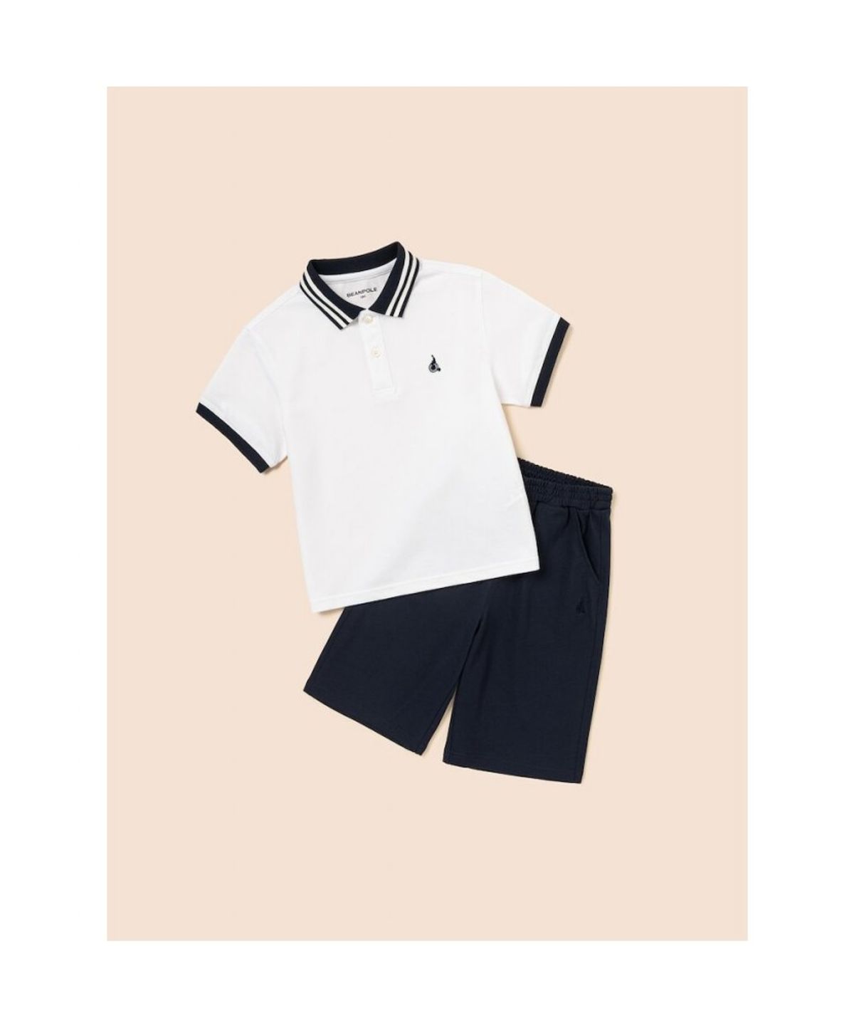 빈폴 키즈(BEANPOLE KIDS) 썸머 스쿨 피케 카라 상하세트  화이트 (BI6742U041)