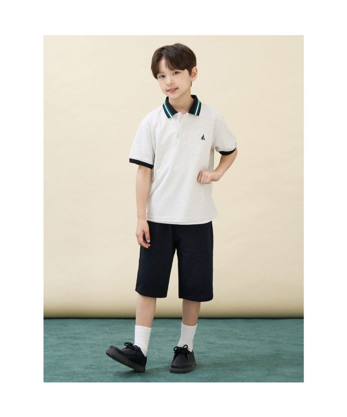빈폴 키즈(BEANPOLE KIDS) 썸머 스쿨 피케 카라 상하세트  베이지 (BI6742U04A)