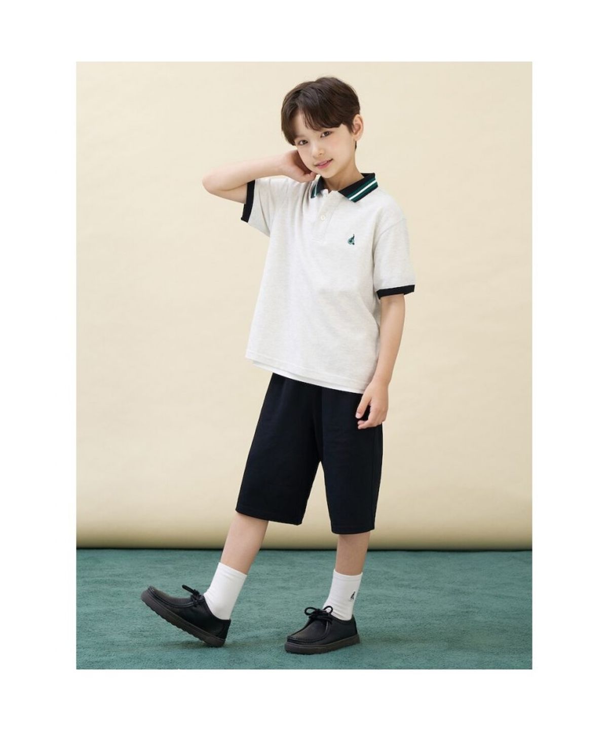 빈폴 키즈(BEANPOLE KIDS) 썸머 스쿨 피케 카라 상하세트  베이지 (BI6742U04A)
