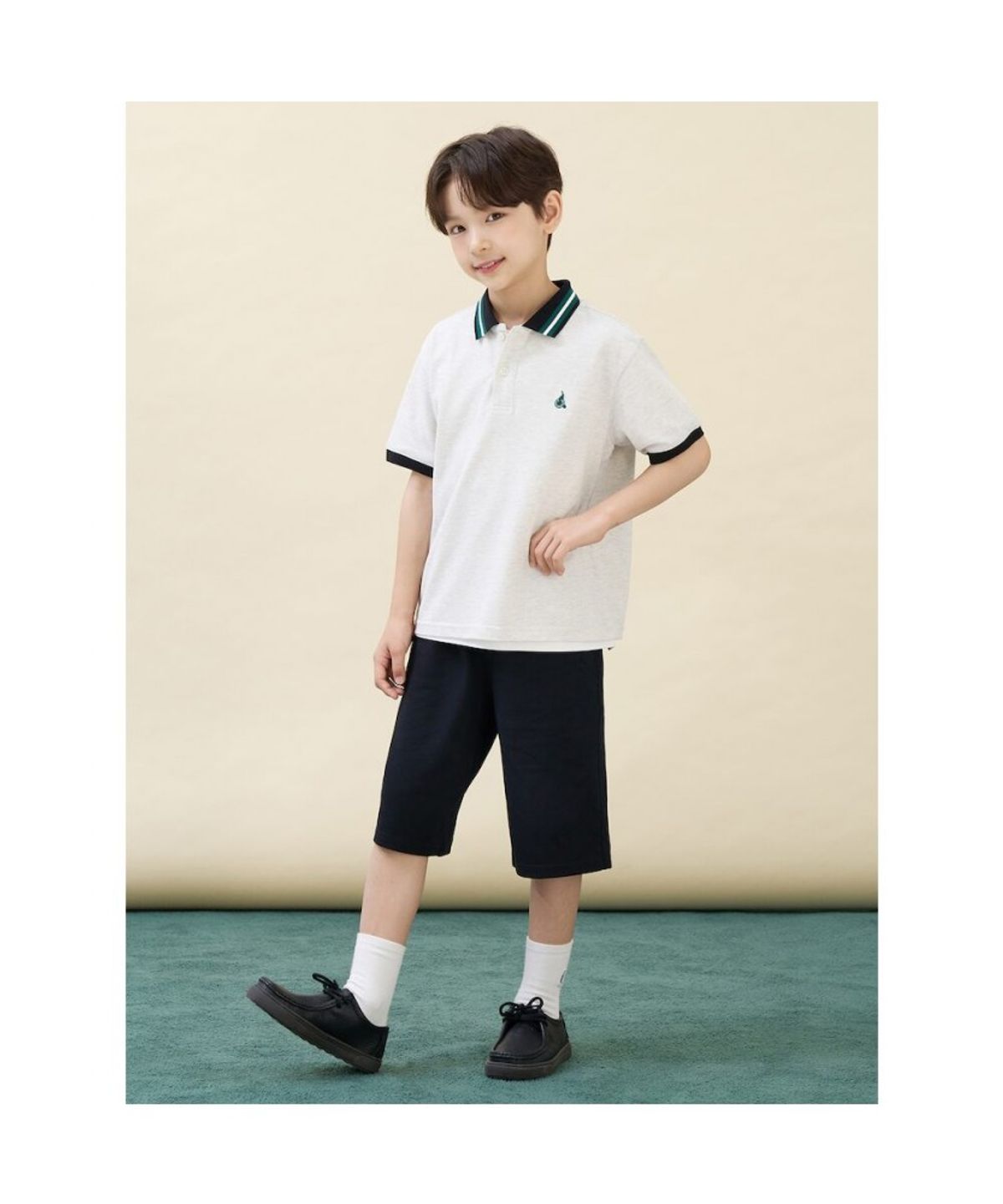 빈폴 키즈(BEANPOLE KIDS) 썸머 스쿨 피케 카라 상하세트  베이지 (BI6742U04A)