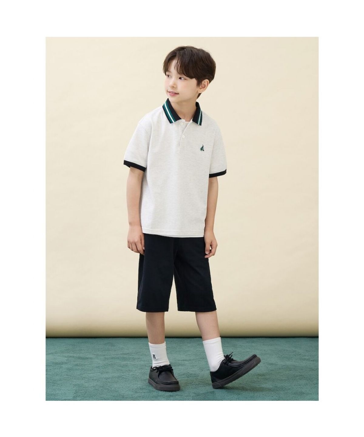 빈폴 키즈(BEANPOLE KIDS) 썸머 스쿨 피케 카라 상하세트  베이지 (BI6742U04A)
