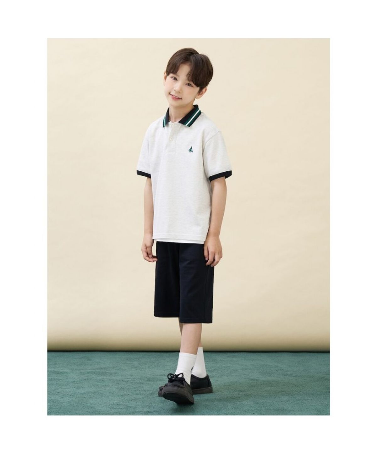 빈폴 키즈(BEANPOLE KIDS) 썸머 스쿨 피케 카라 상하세트  베이지 (BI6742U04A)