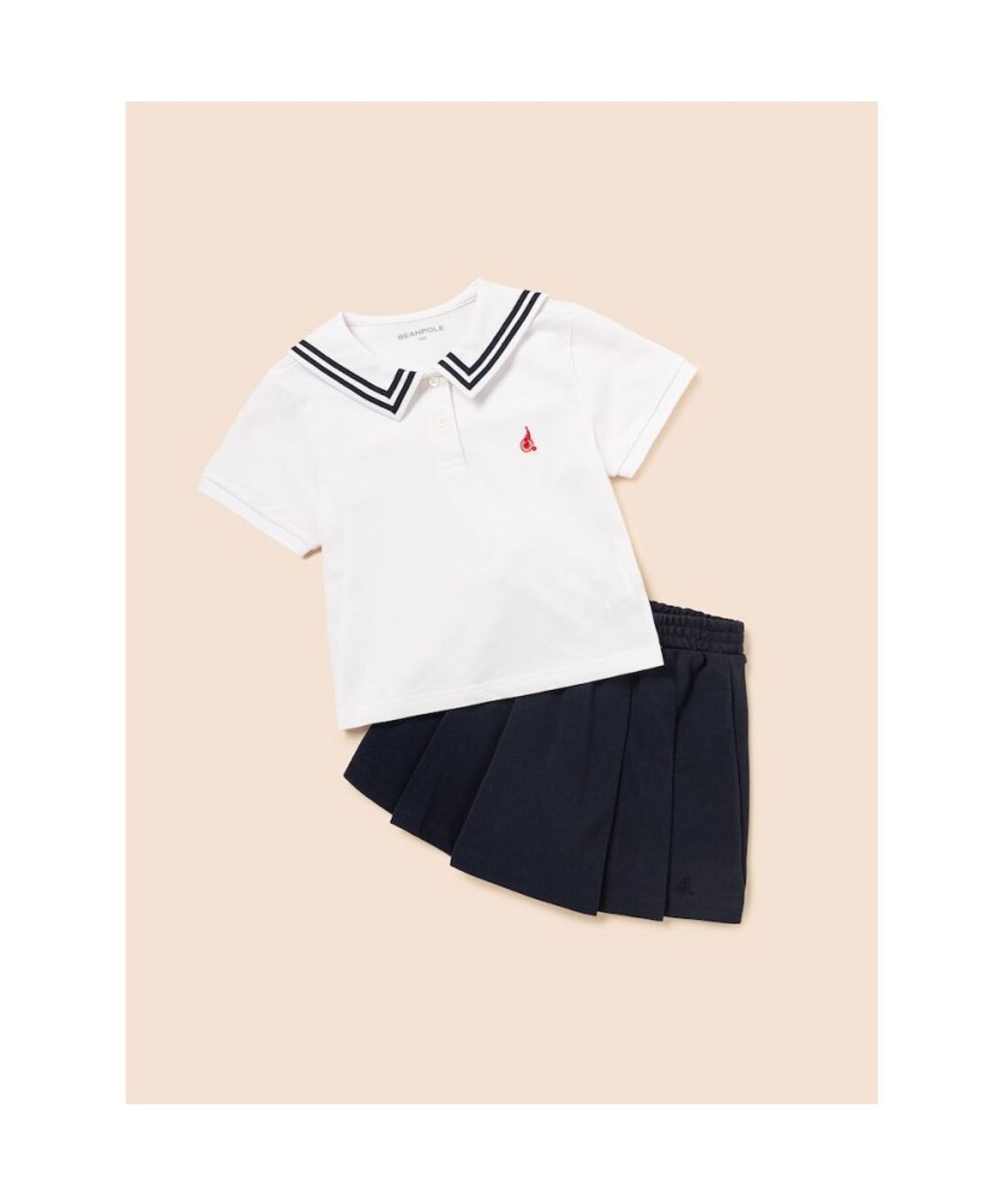 빈폴 키즈(BEANPOLE KIDS) 클래식 피케 상하 세트  아이보리 (BI6742G010)