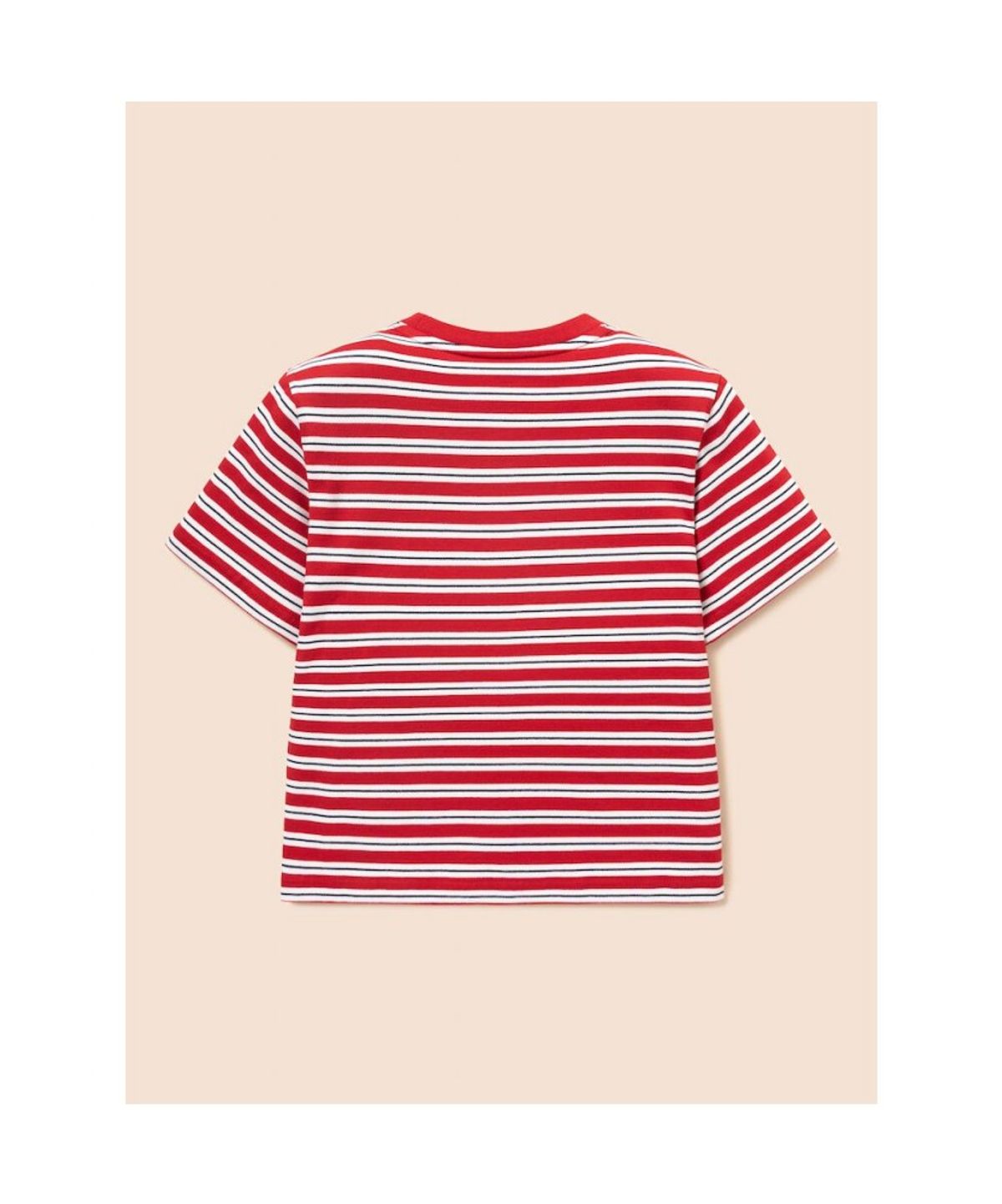 빈폴 키즈(BEANPOLE KIDS) 여름 스트라이프 루즈핏 티셔츠  레드 (BI6742U066)