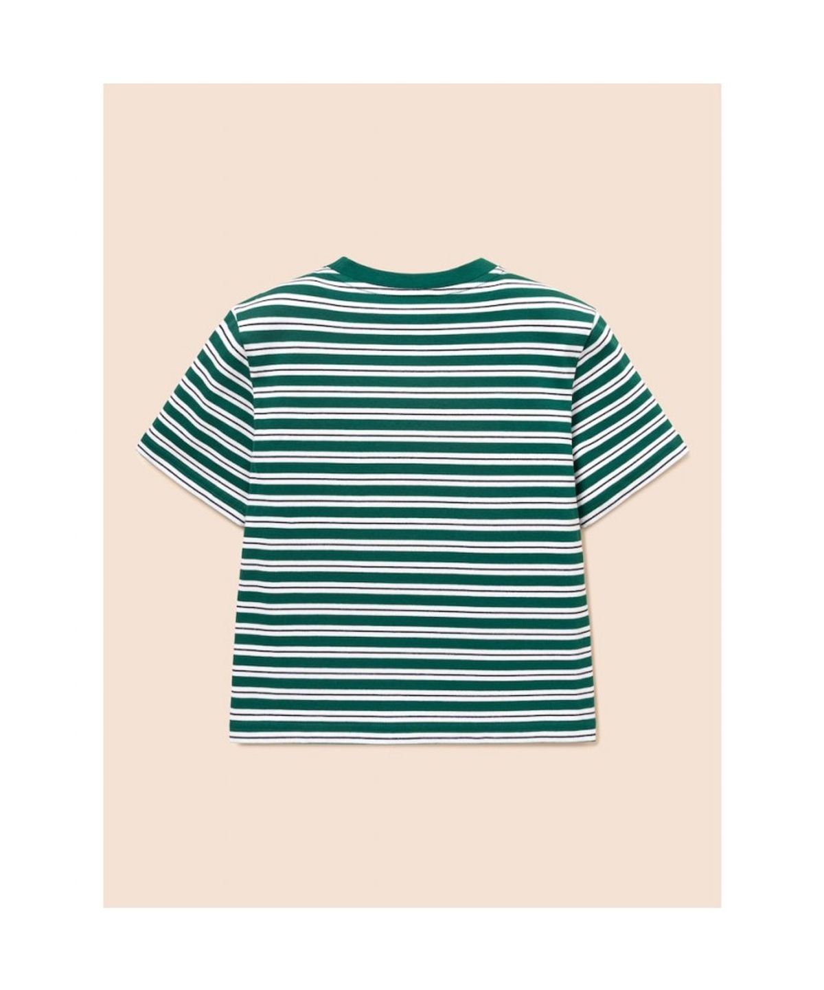 빈폴 키즈(BEANPOLE KIDS) 여름 스트라이프 루즈핏 티셔츠  그린 (BI6742U06M)