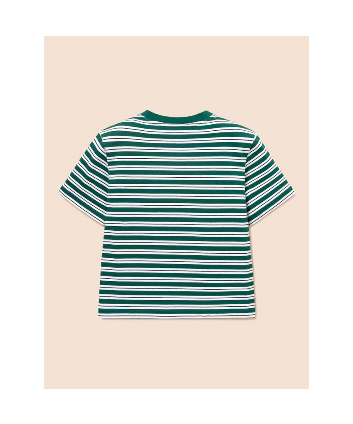 빈폴 키즈(BEANPOLE KIDS) 여름 스트라이프 루즈핏 티셔츠  그린 (BI6742U06M)
