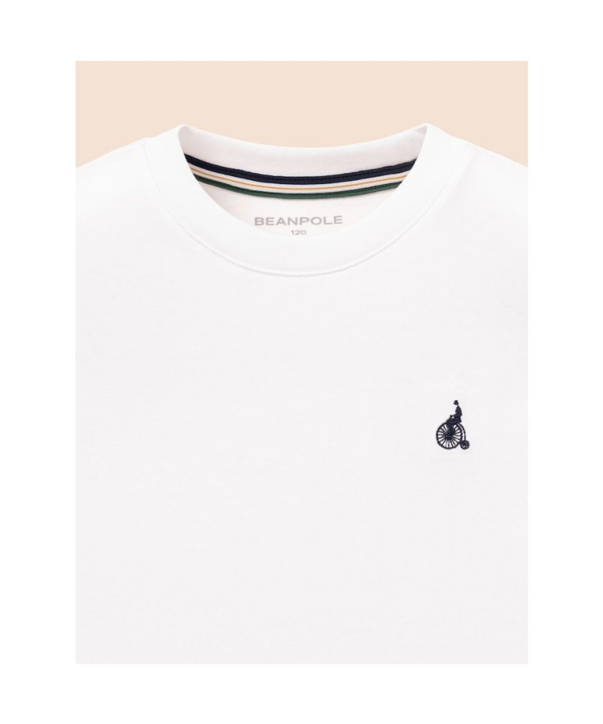 빈폴 키즈(BEANPOLE KIDS) [Essential] 수피마 베이직 반소매 티셔츠  화이트 (BI6742UE10)