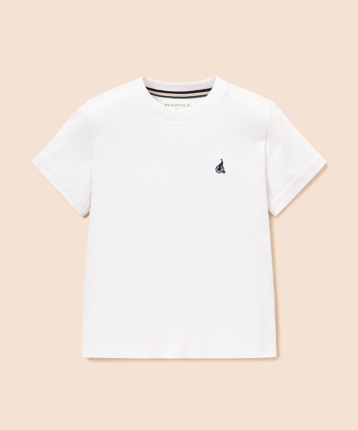 빈폴 키즈(BEANPOLE KIDS) [Essential] 수피마 베이직 반소매 티셔츠  화이트 (BI6742UE10)