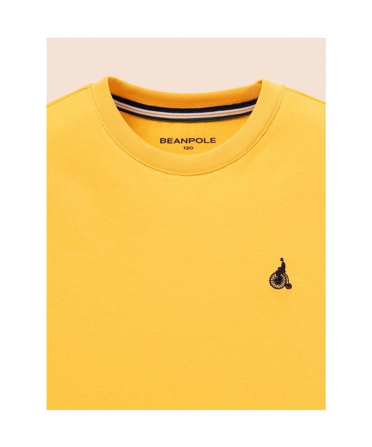 빈폴 키즈(BEANPOLE KIDS) [Essential] 수피마 베이직 반소매 티셔츠  옐로우 (BI6742UE1E)